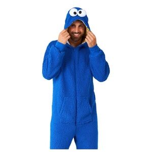 Men's OppoSuits Sesame Street Cookie Monster One-Piece Pajamas/ costume
